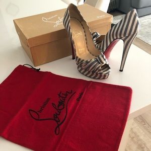 Christian Louboutin Peep Toe Pumps